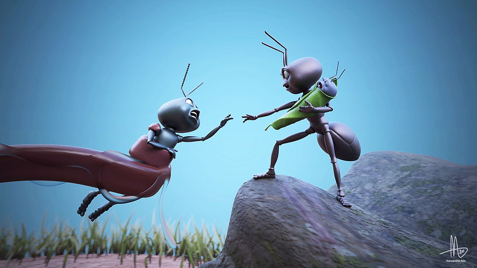 A tragic feast - By Alexandre Alin at Renart Studios - 3D character modeling services