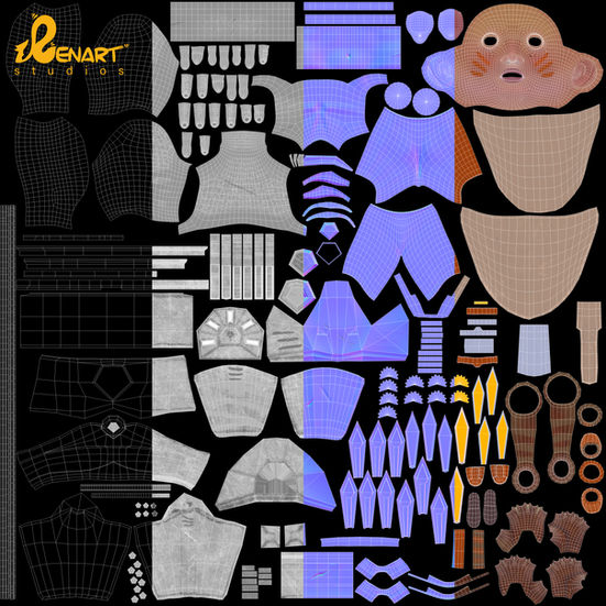 Hateya body's textures