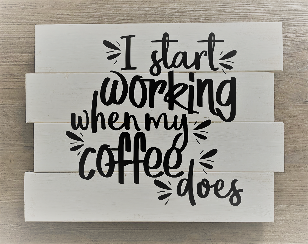 I start working when my coffee does