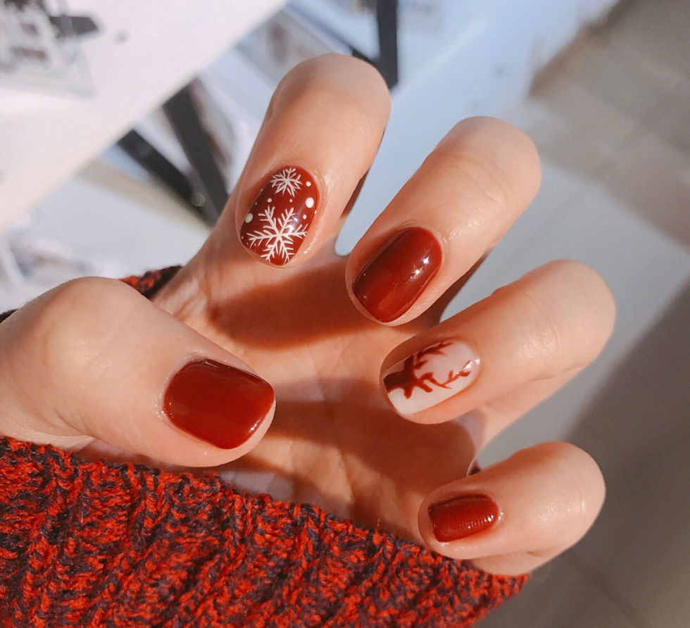 縮圖：Christmas nail art