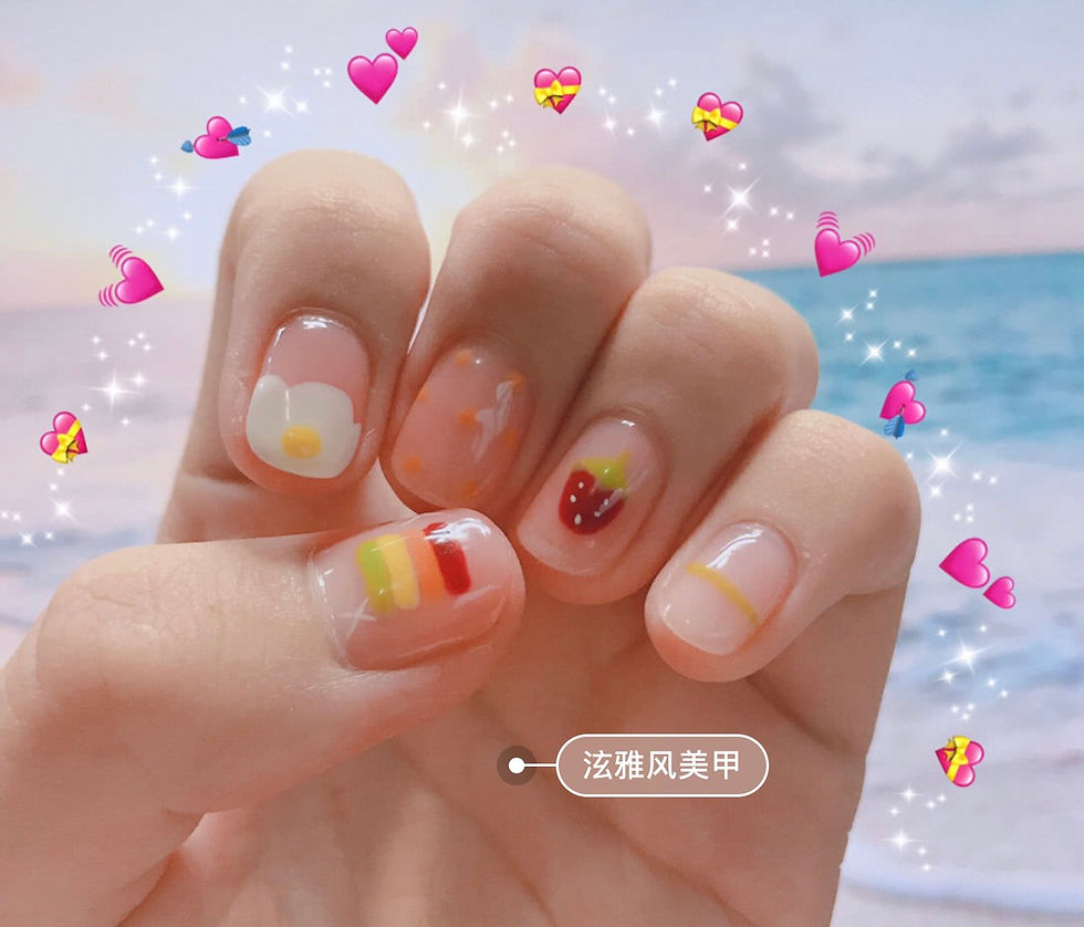 縮圖：手绘🌼泫雅风美甲🌸