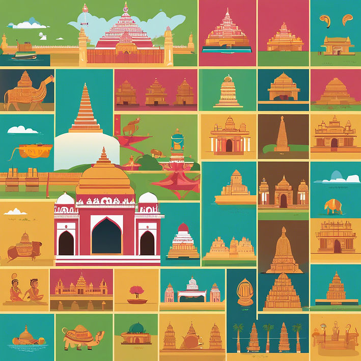 tamil nadu picture containing all the pictures realted to it without text in the image .jp