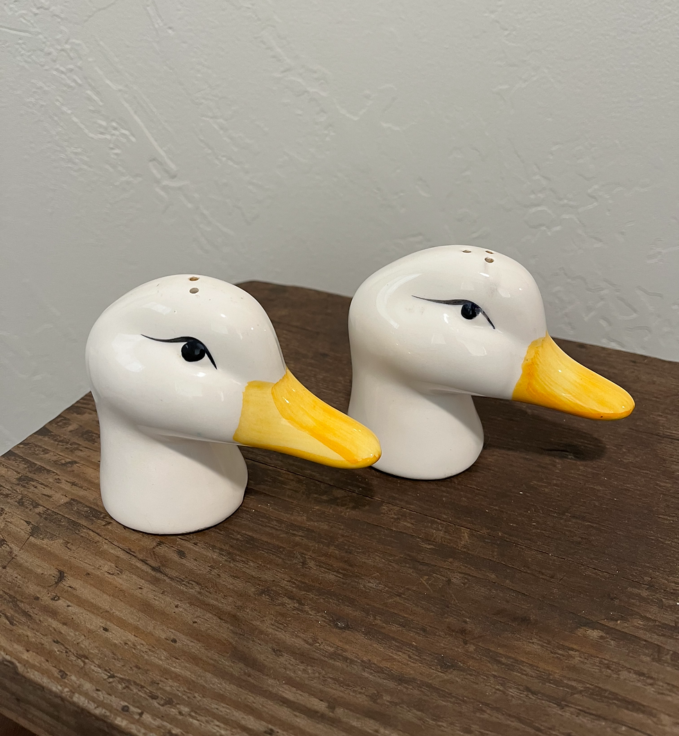Vintage Duck Head Salt & Pepper Shakers