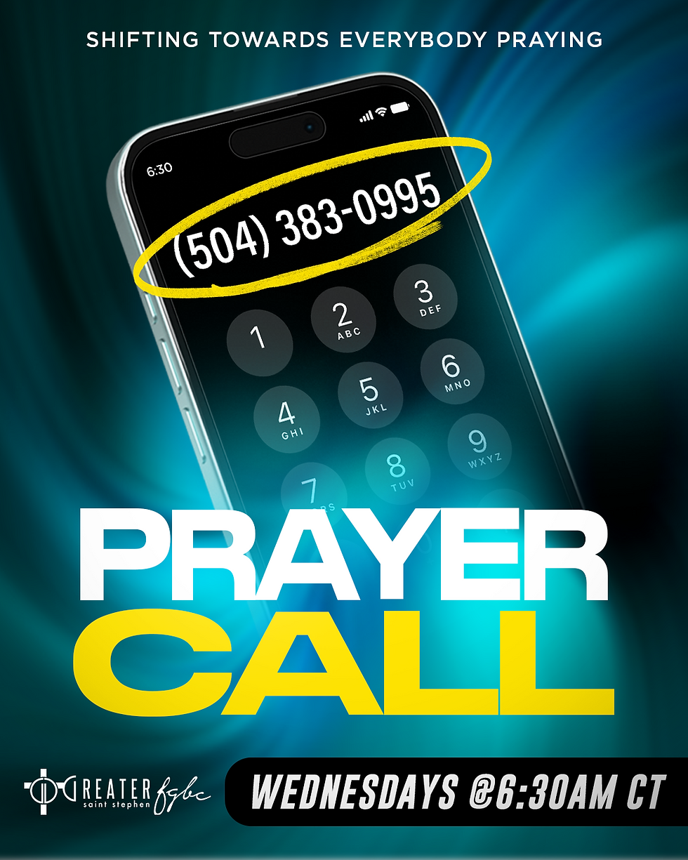 gss prayer call 2026