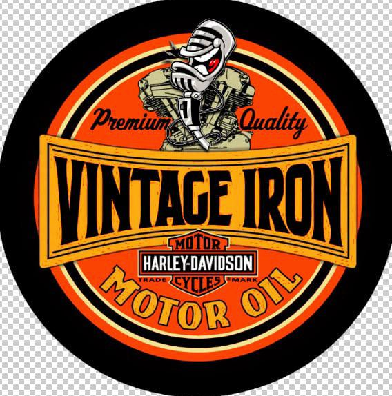 Harley Davidson Coaster Vintage Iron Design - 55cm