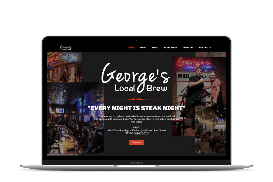MidPoint Media Group Digital Marketing and Branding St. Louis, MO and Springfield, IL Web Design George's Local Brew Jerseyville, IL