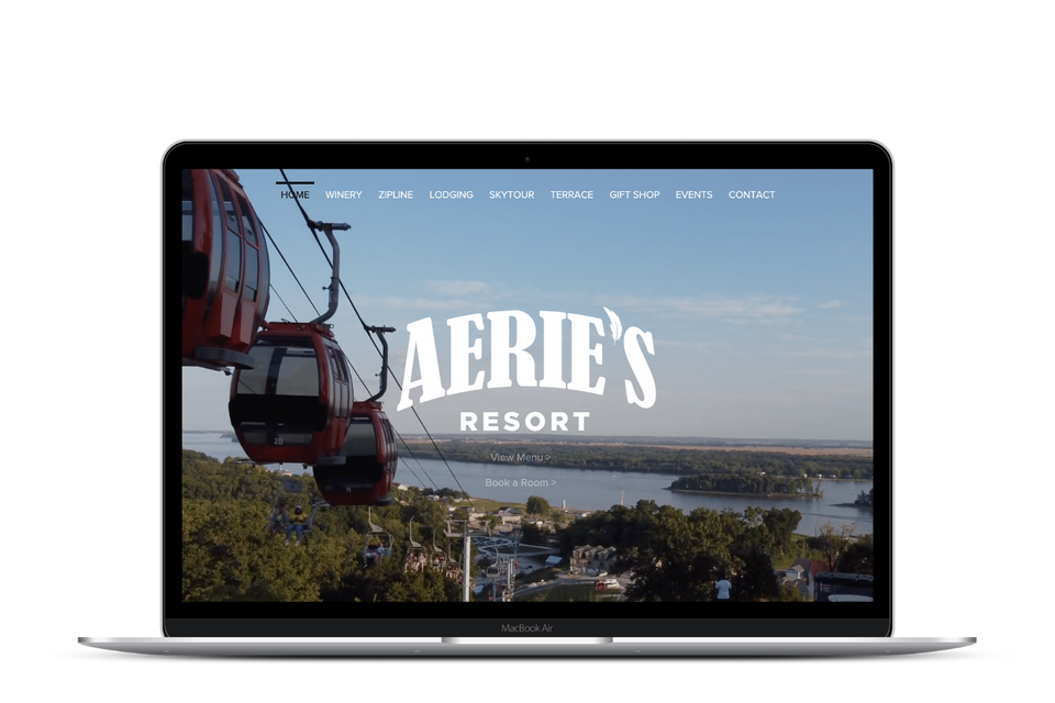 MidPoint Media Group Digital Marketing and Branding St. Louis, MO and Springfield, IL Web Design Aerie's Resort