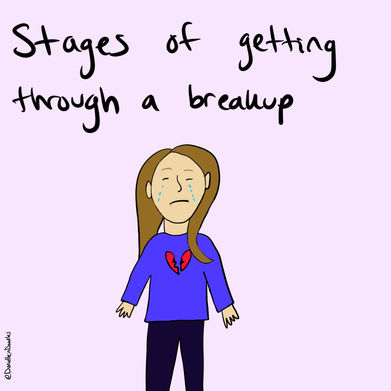Stages of getting through a breakup