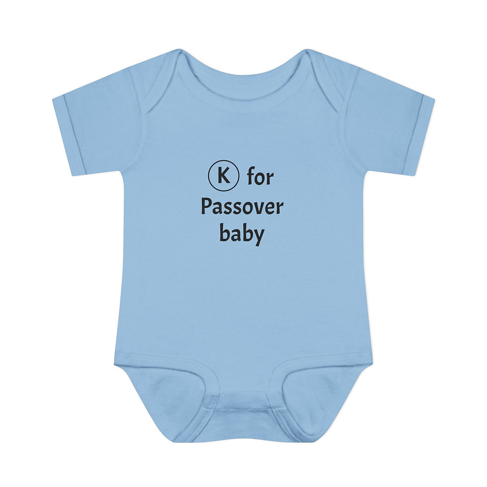 Thumbnail: 'Kosher for Passover Baby' Funny Pesach Onesie 