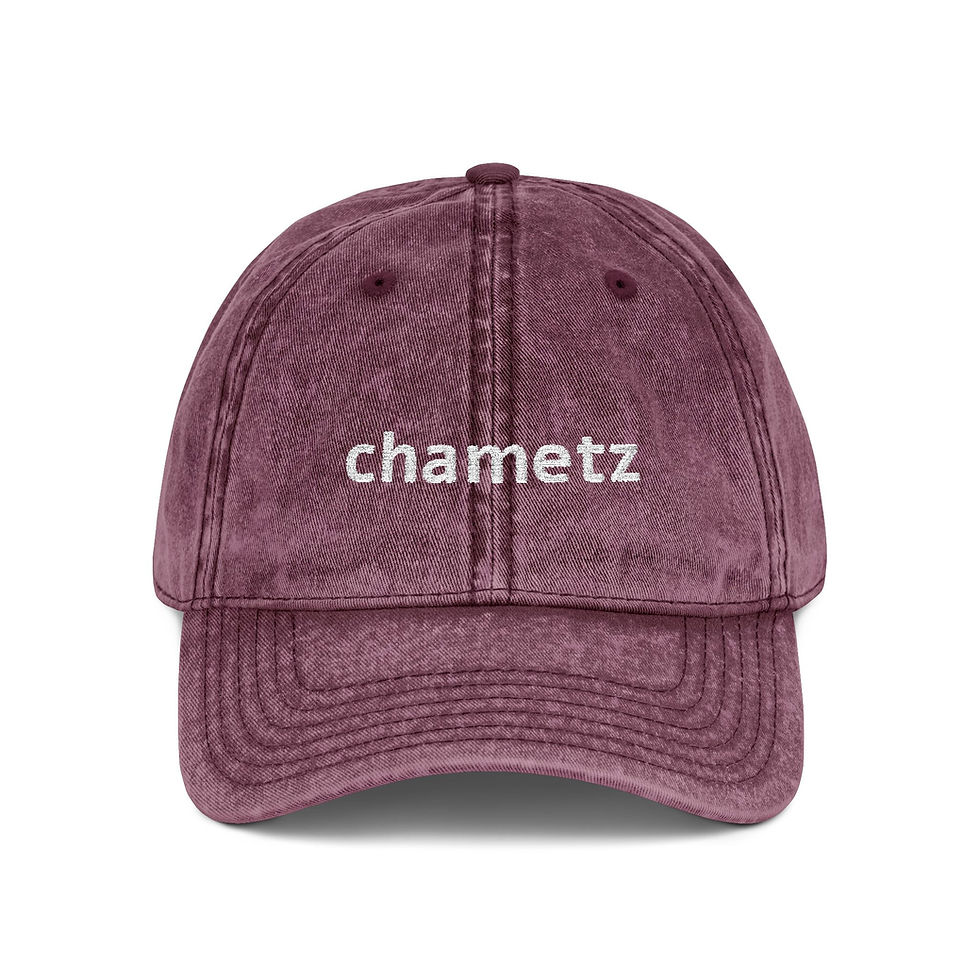 Thumbnail: 'Chametz' Passover Vintage Embroidered Cap
