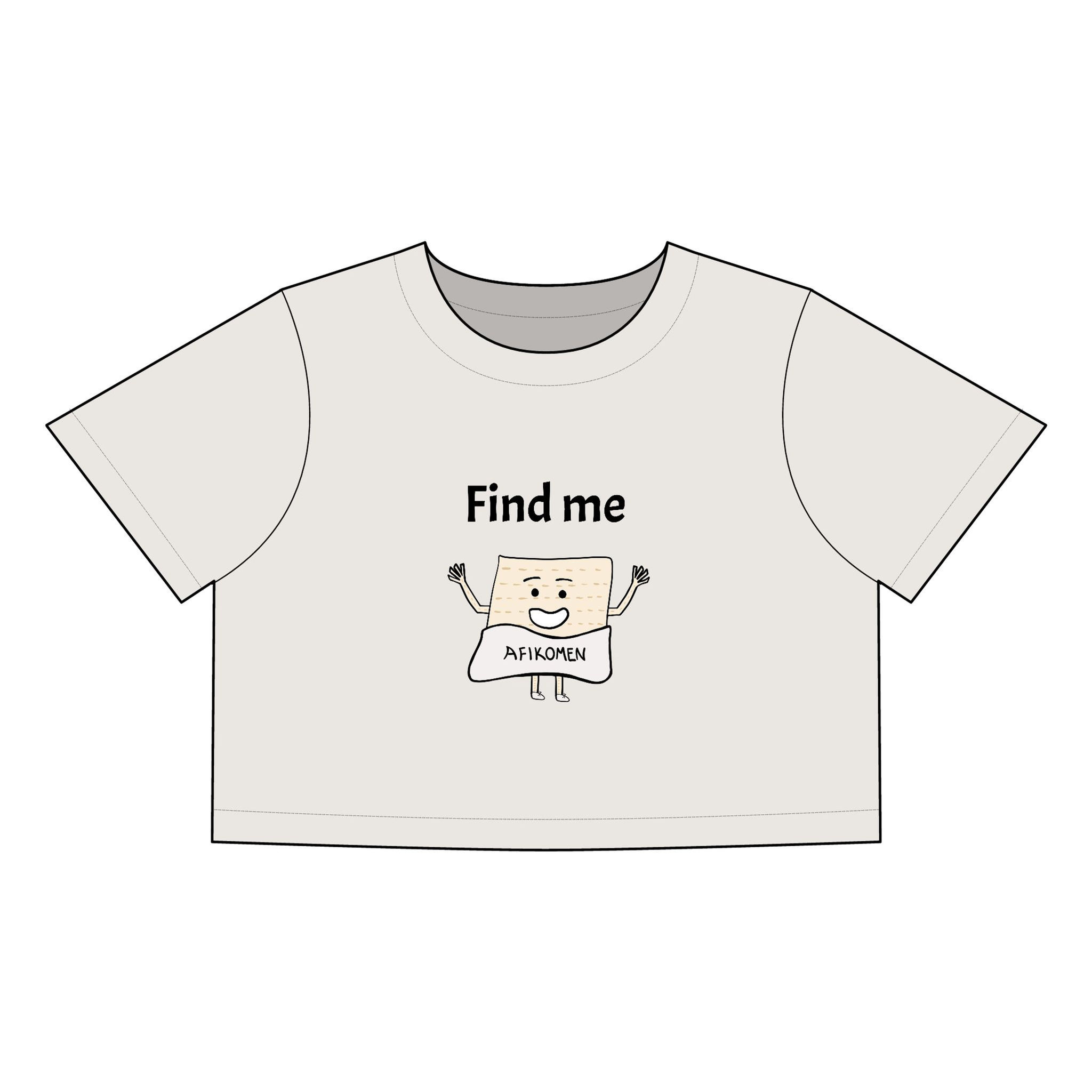 'Find Me' Afikomen - Funny Passover Cropped Boxy T-Shirt