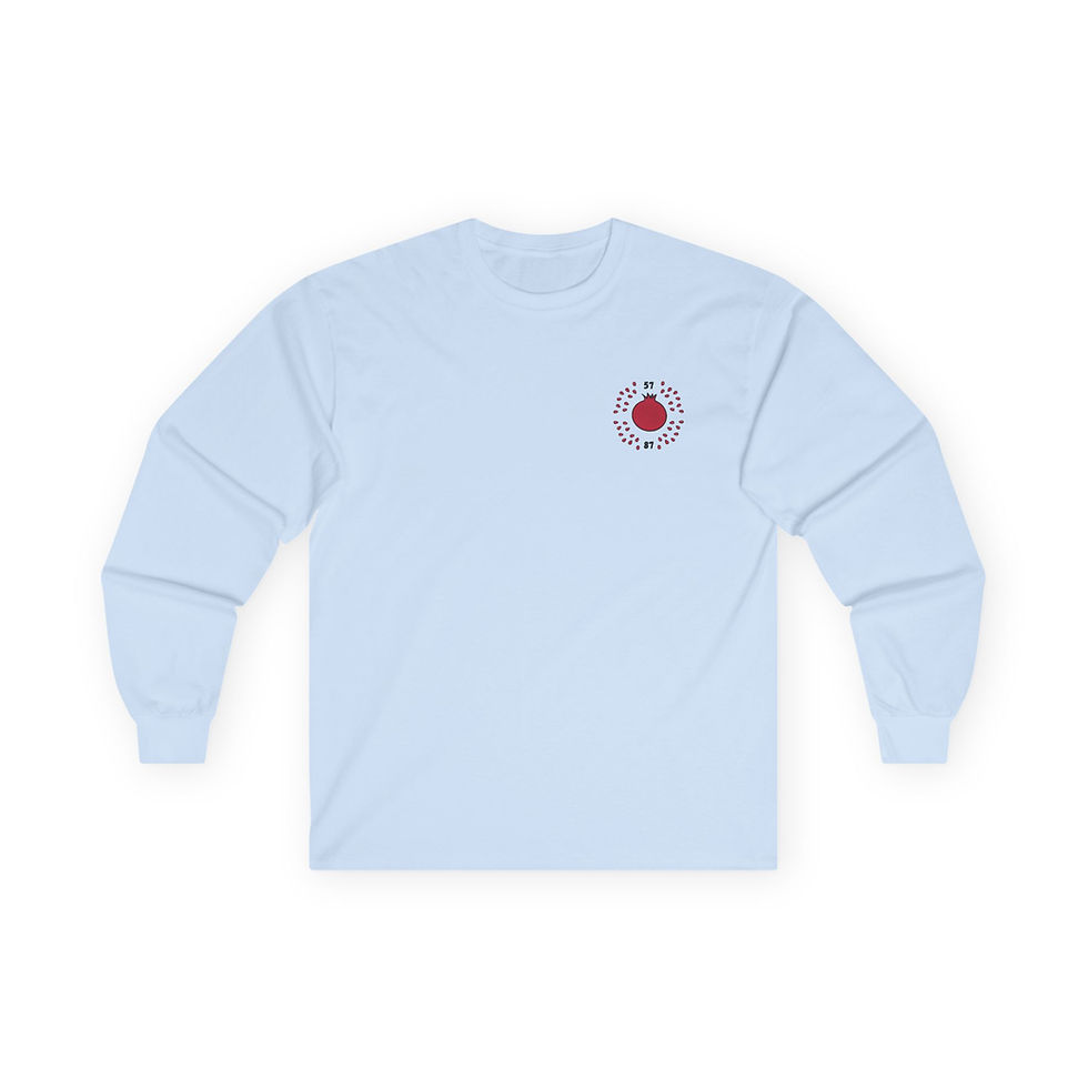 Thumbnail: "Pomegranate Pop" Long-Sleeve T-Shirt | High Holiday Shirt