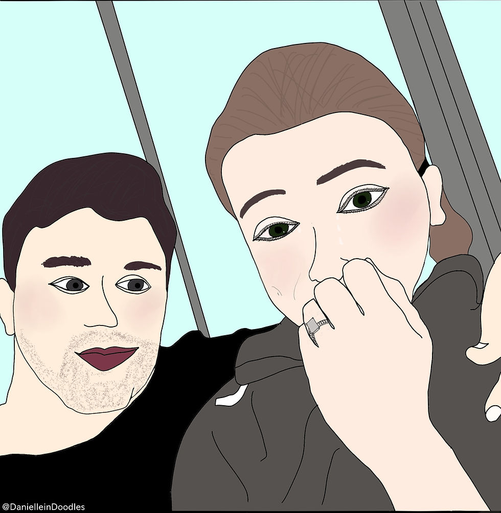 Thumbnail: Couple portrait, family illustration, digital portrait