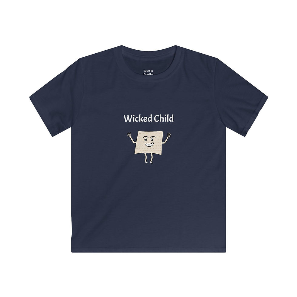Thumbnail: 'Wicked Child' Cute Passover Toddler T-Shirt with Matzah
