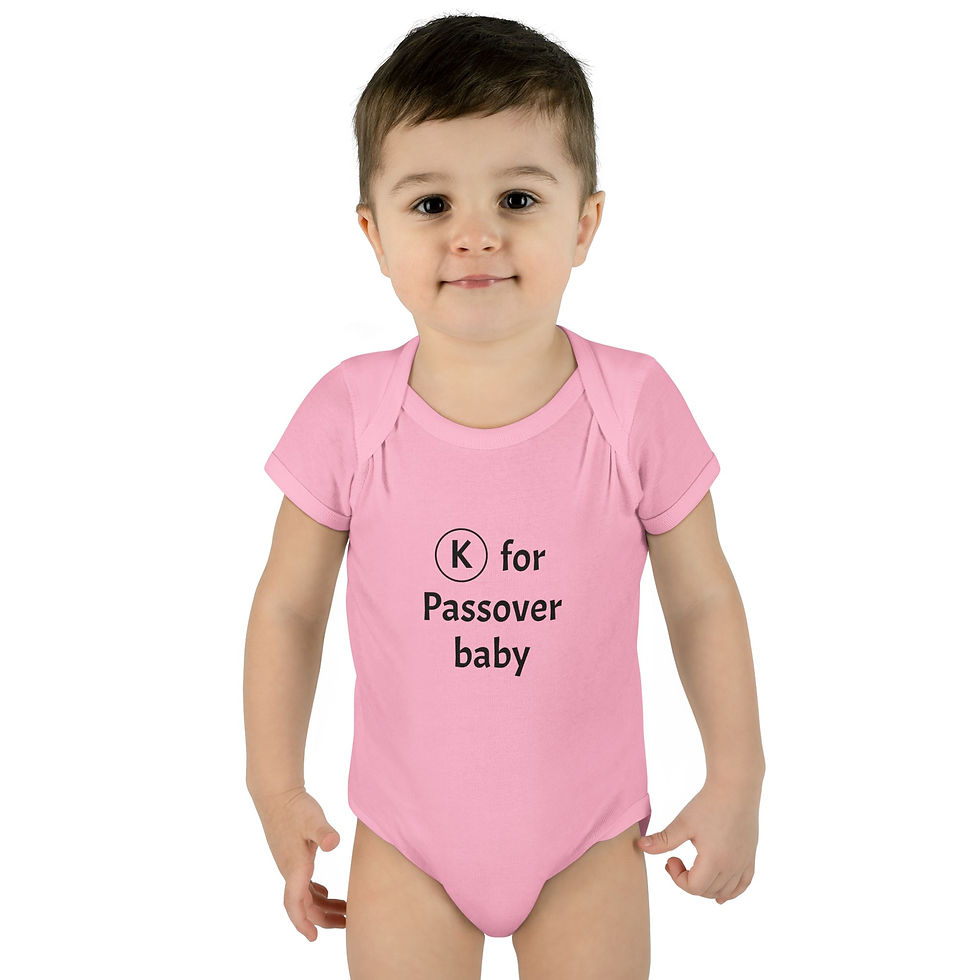 Thumbnail: 'Kosher for Passover Baby' Funny Pesach Onesie 