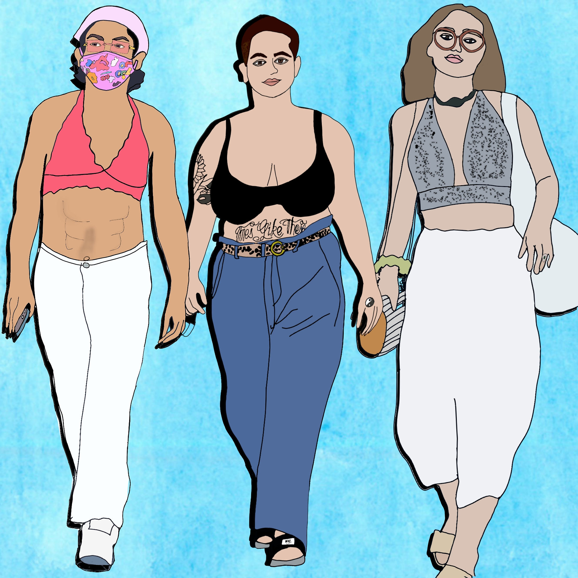 Cropped tops with attitude