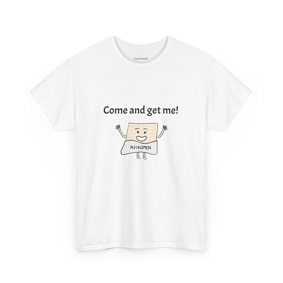 Thumbnail: 'Come and Get Me!' Funny Passover Adult T-shirt with Matzah