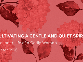 Cultivating a Gentle and Quiet Spirit