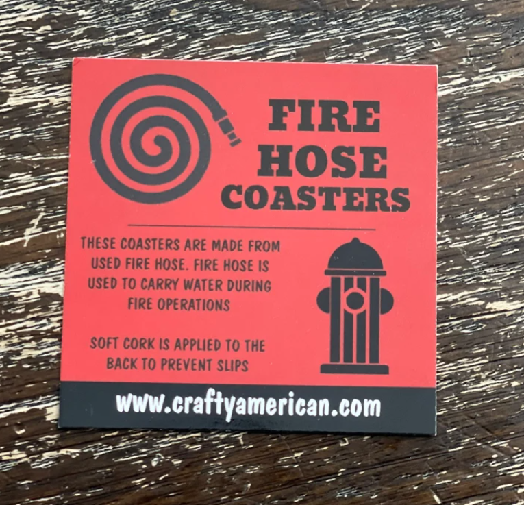 Thumbnail: Fire Hose Coaster Set