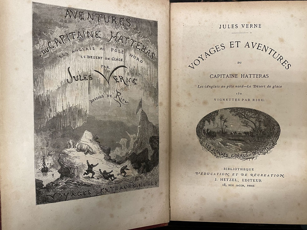 Voyages et aventures du capitaine Hatteras (The Voyage and Adventure of Captain Hatteras) by Jules Verne.