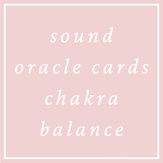 Sound Therapy Oracle Cards Tarot Chakra