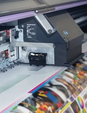 "Industrial offset printing press with steel rollers supported by high-precision ball bearings, ensuring smooth paper feed and ink transfer."