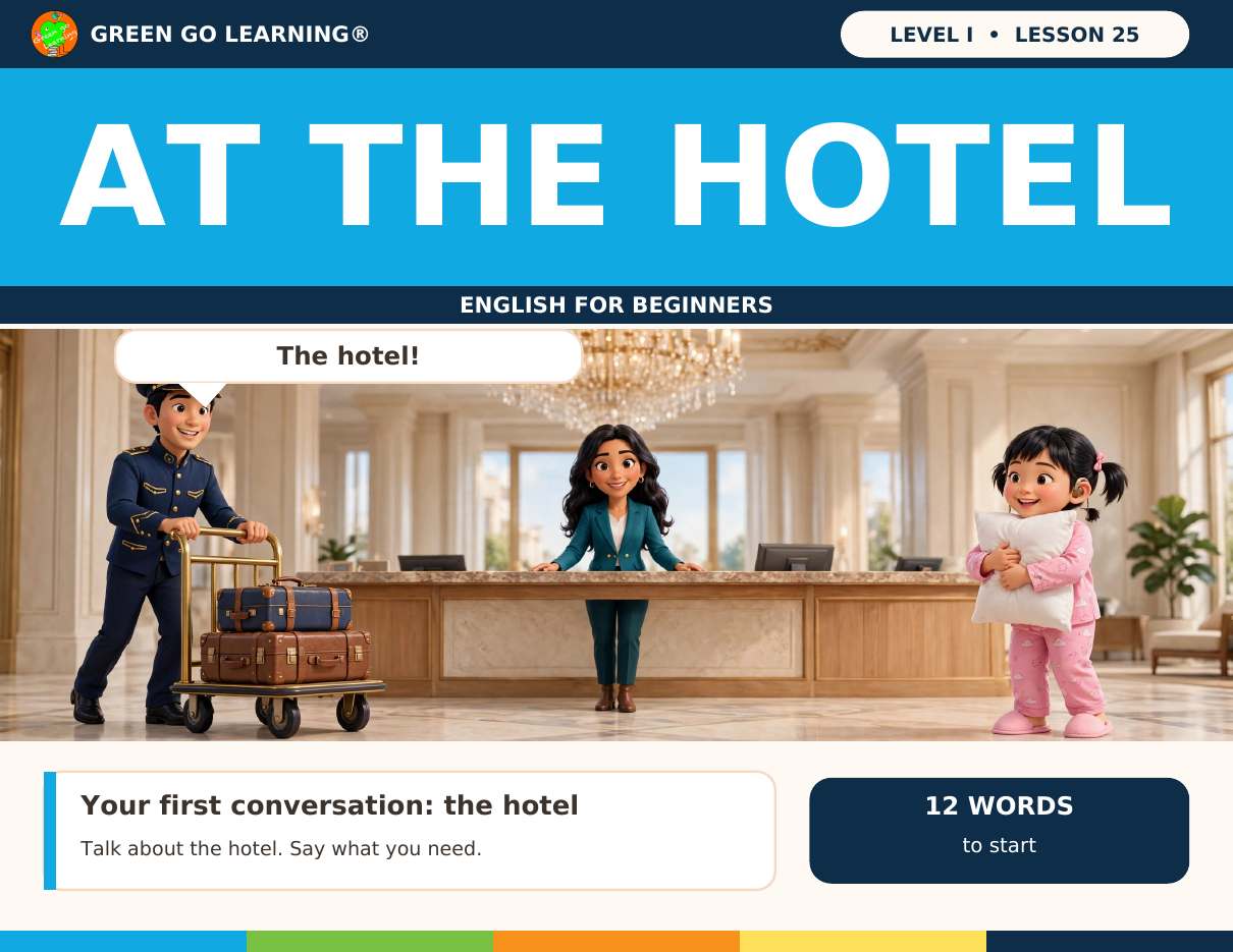 English Level 1 L25: At the Hotel PDF