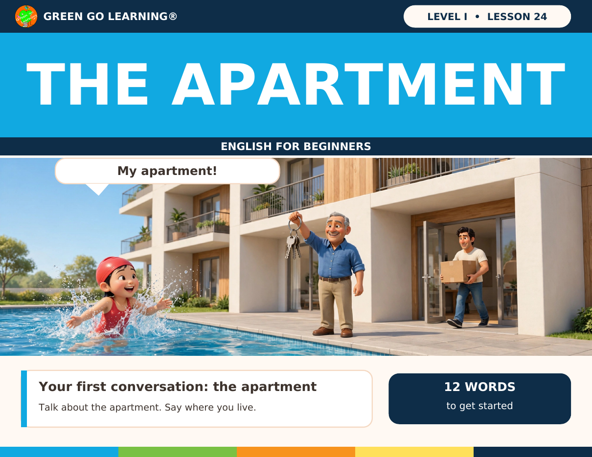 English Level 1 L24: The Apartment PDF