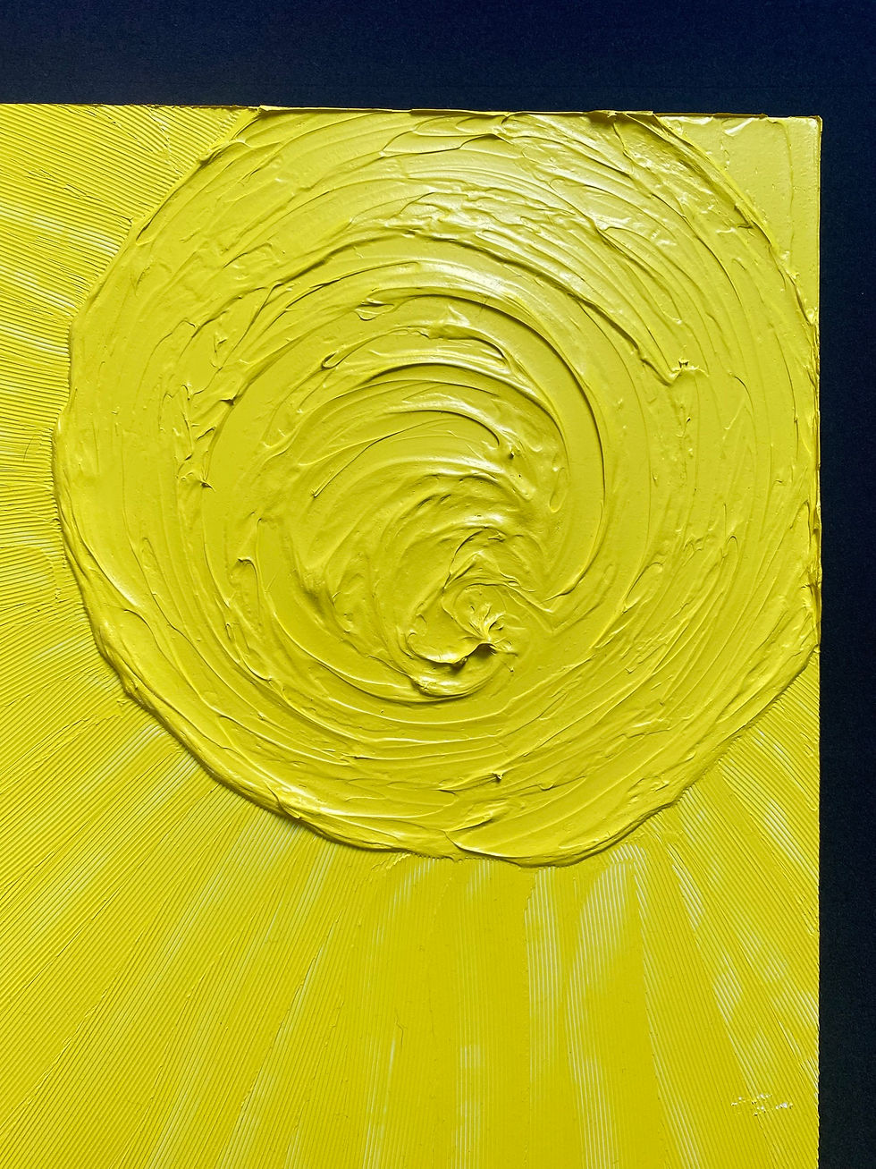 mono yellow upclose sun