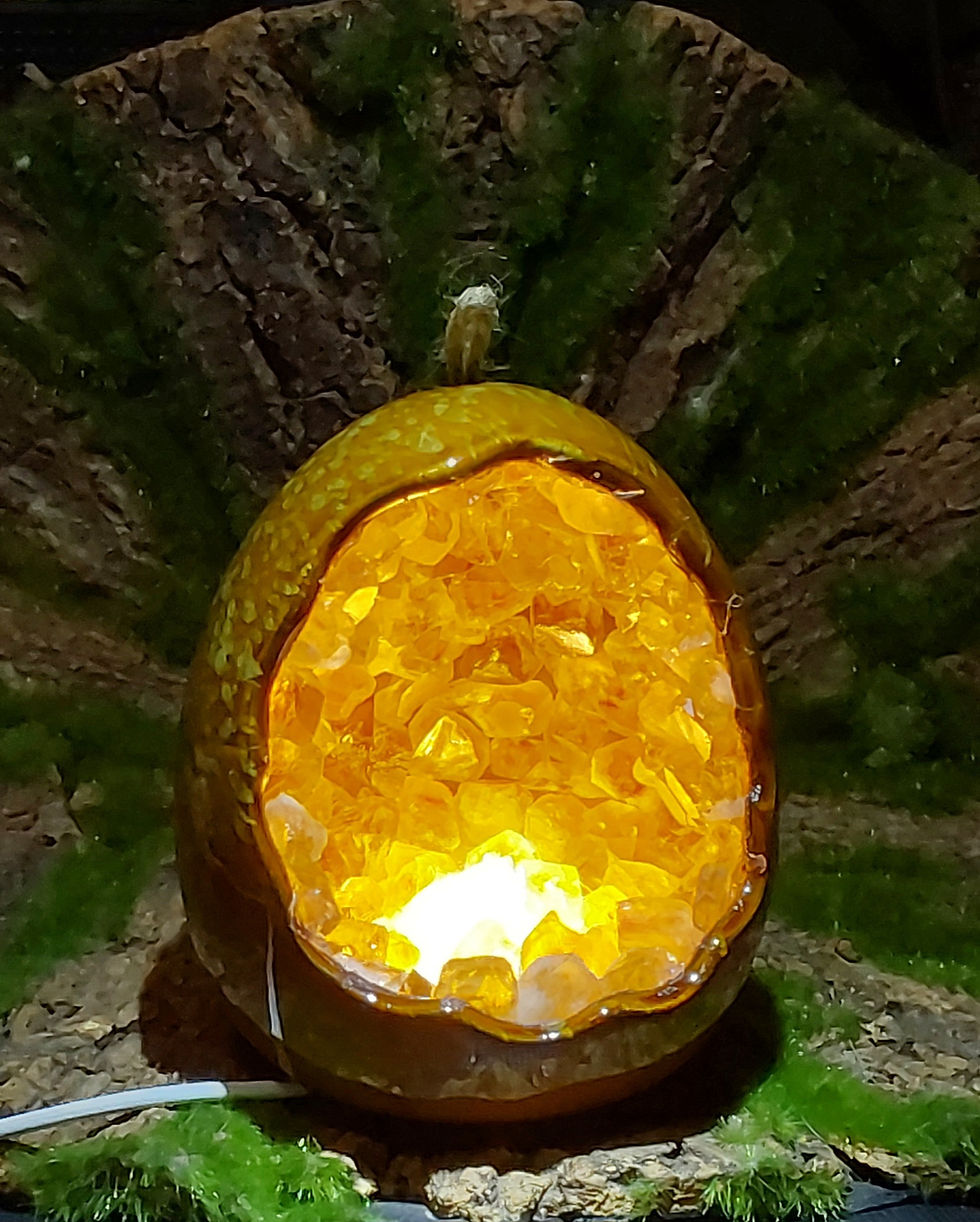 Miniatura: Egg Inspired Crystal Lamp
