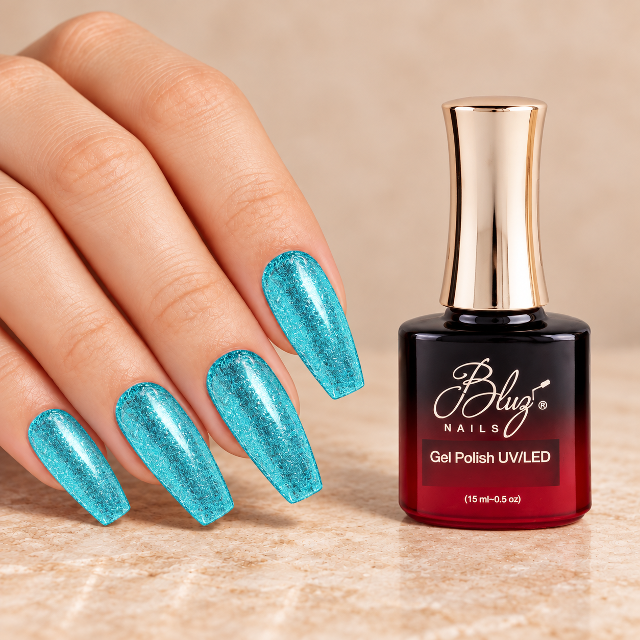 GEL PLATINO #498B 15ML BLUZ