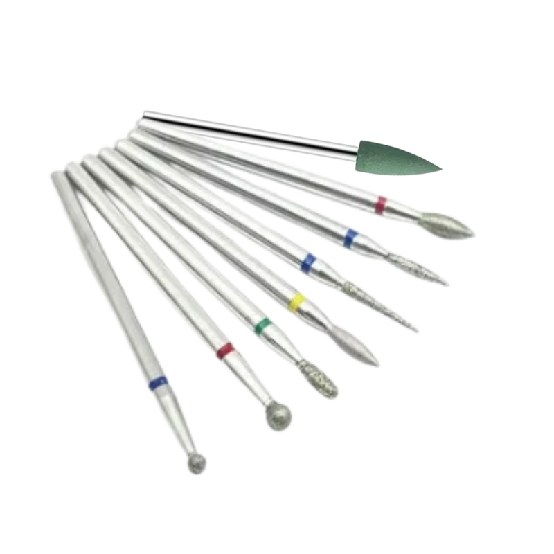 P9 SET DE 7 PUNTAS CARBURO MANICURA