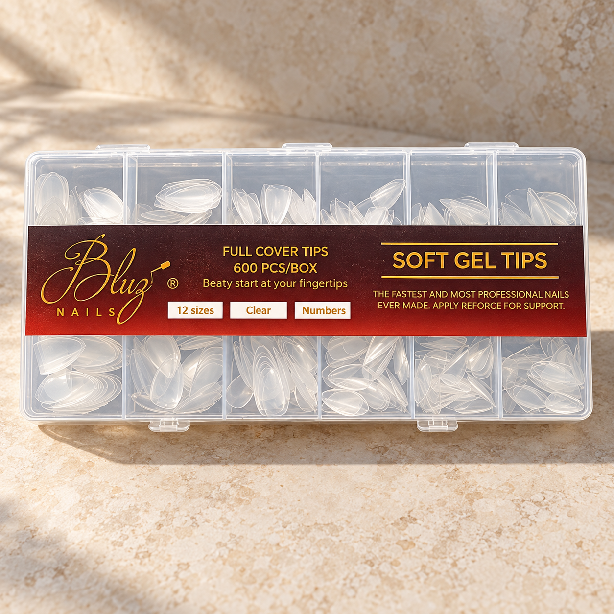 CAJA 600 TIPS SOFT GEL SG SH