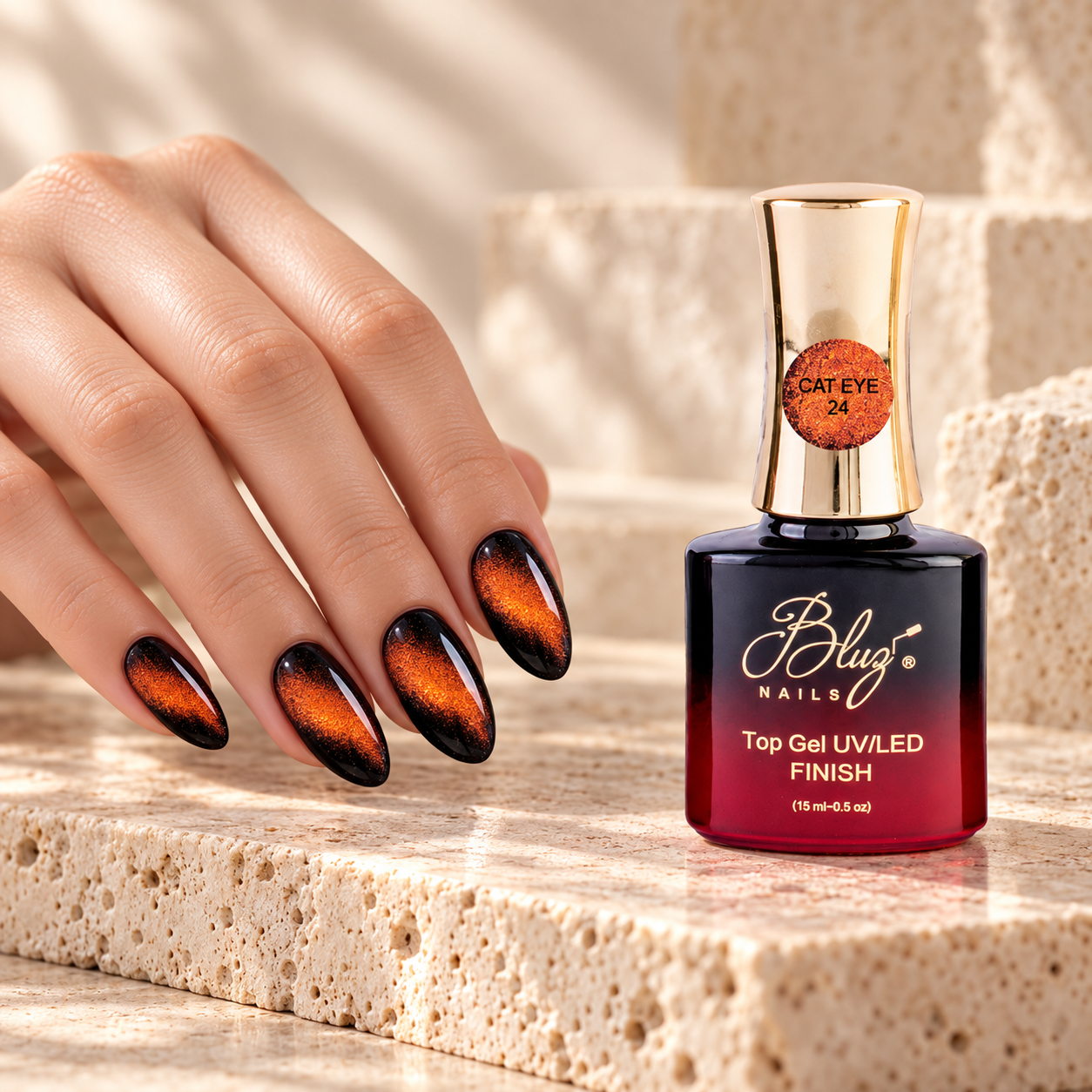 TOP GEL CAT EYE 24 15 ML BLUZ