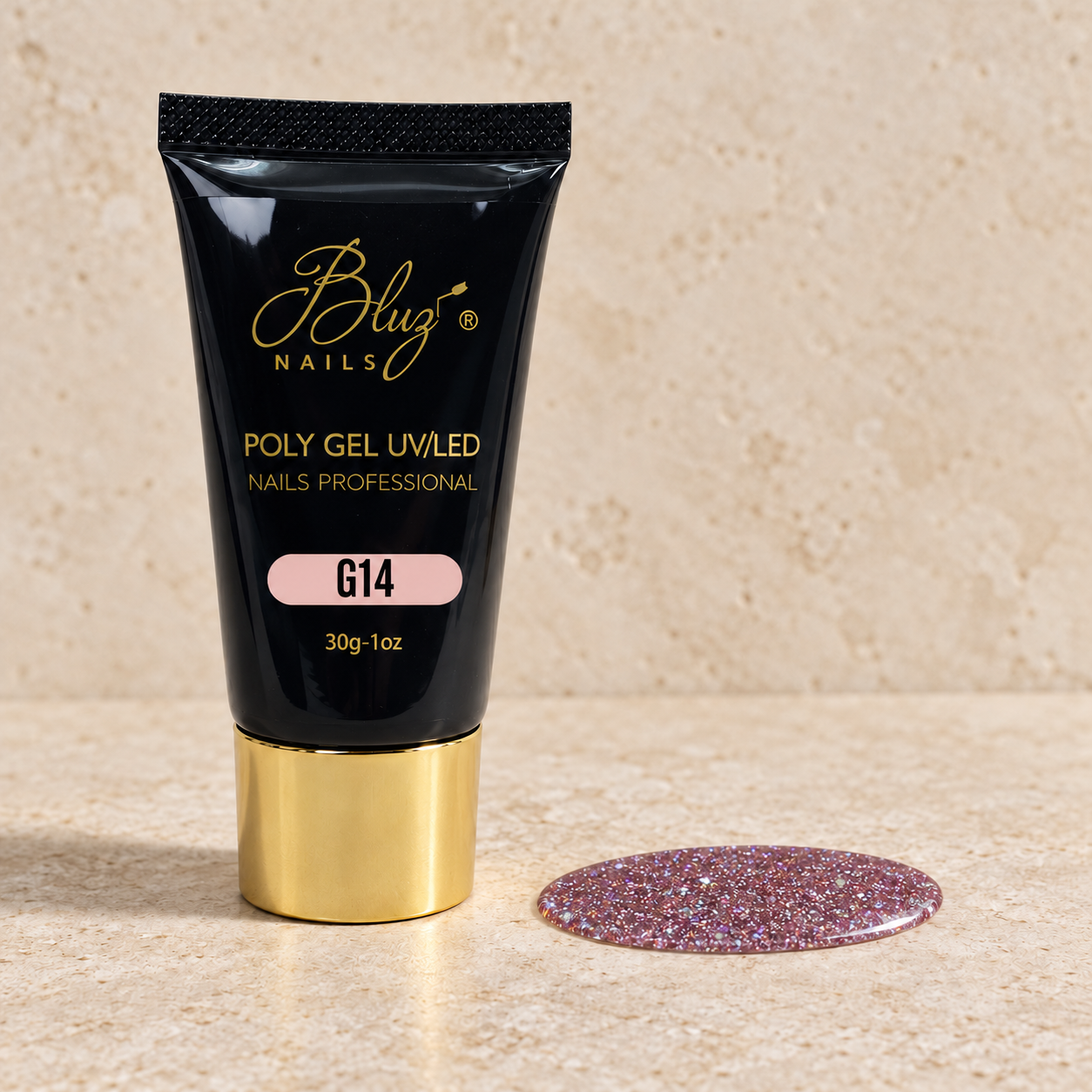 ACRYGEL C/GLITTER #G14 30G BLUZ
