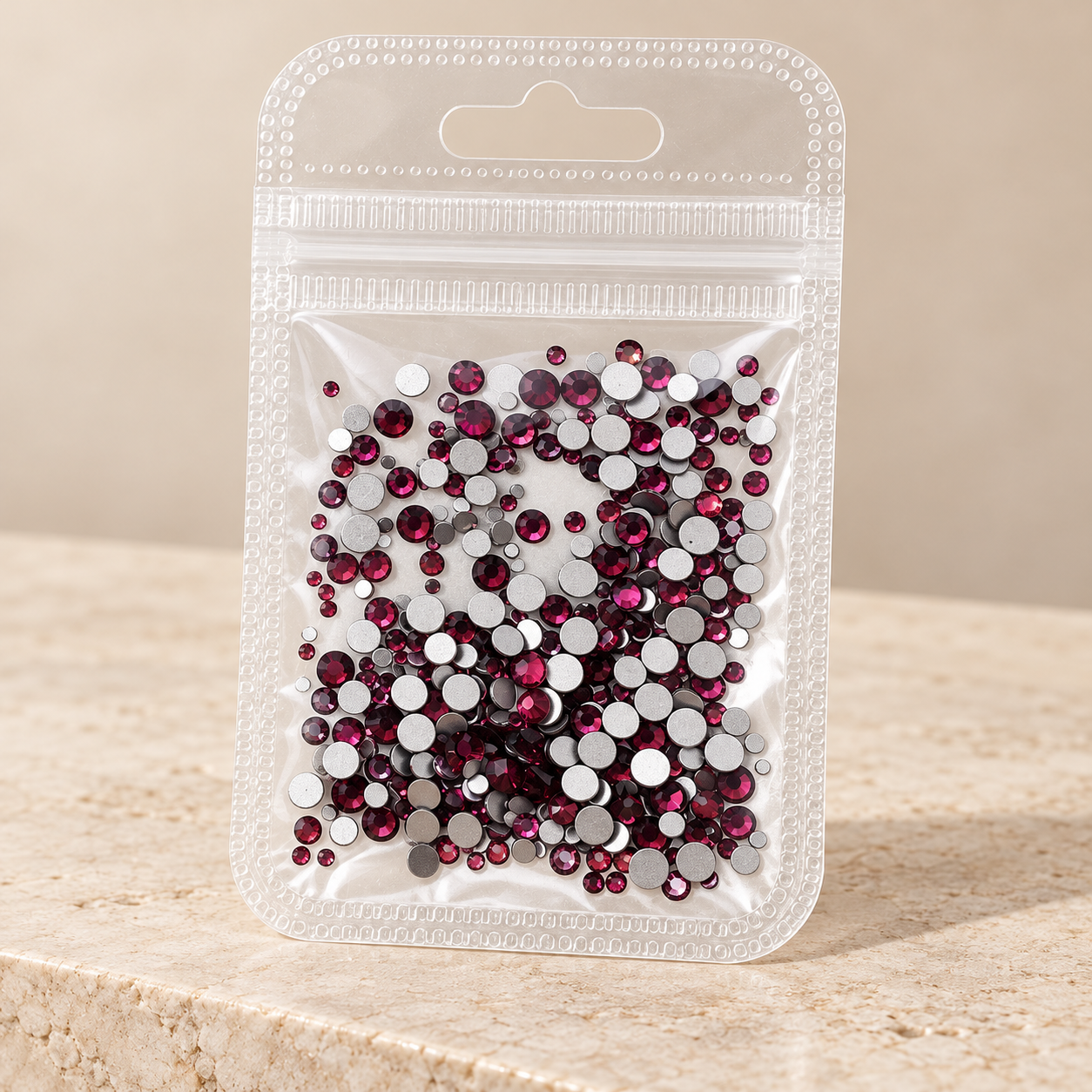 CRISTAL BOLSA AMETHYST MIX TAMAÑO SH