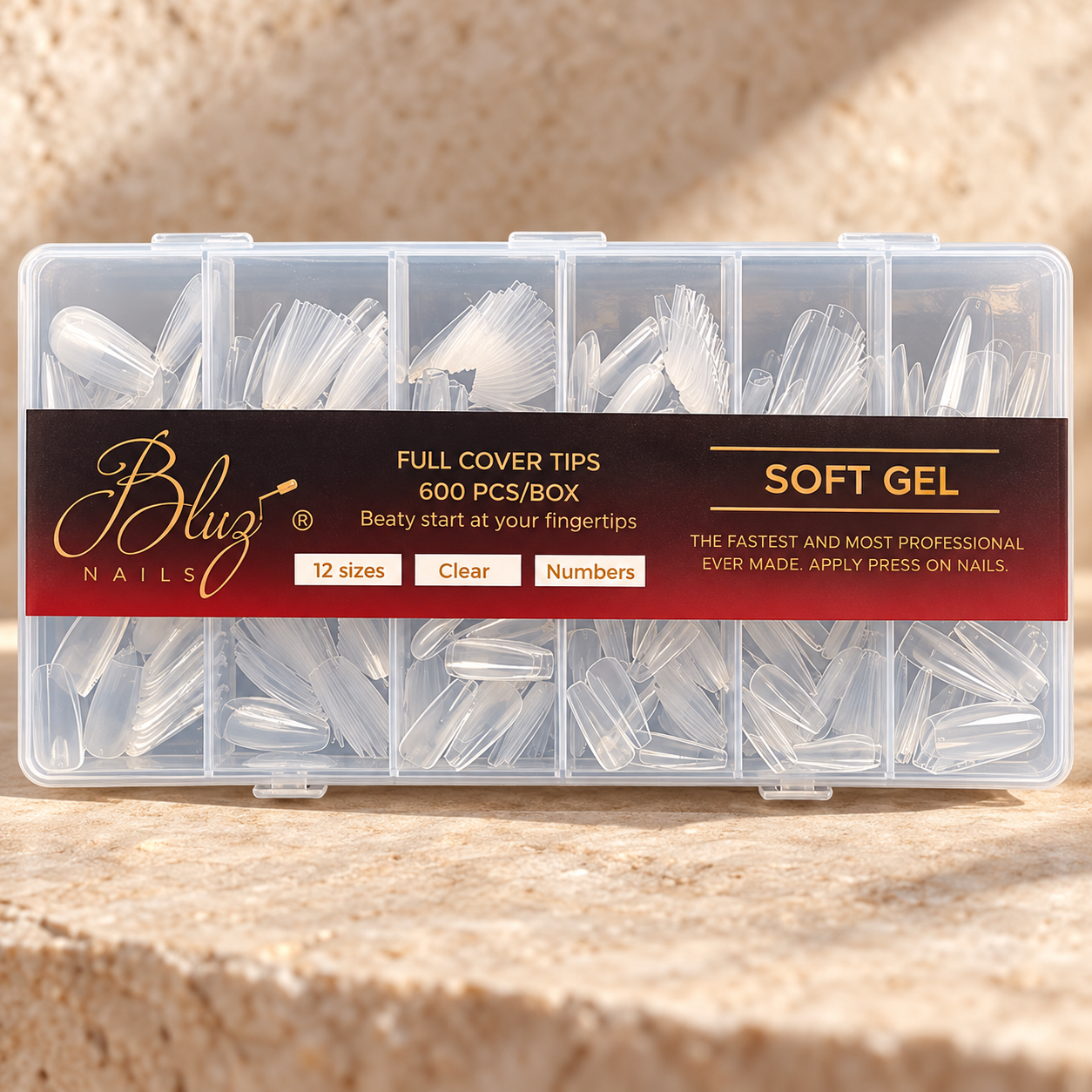 CAJA 600 TIPS SOFT GEL CM SH