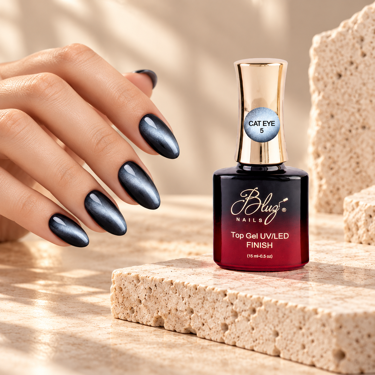 TOP GEL CAT EYE 5 15 ML BLUZ