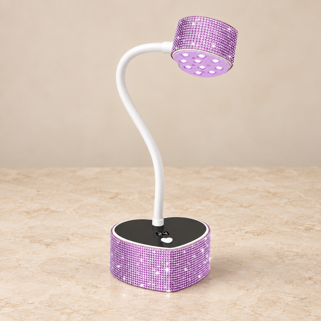 LÁMPARA SOFT GEL 30W CRISTAL PERPLE NB