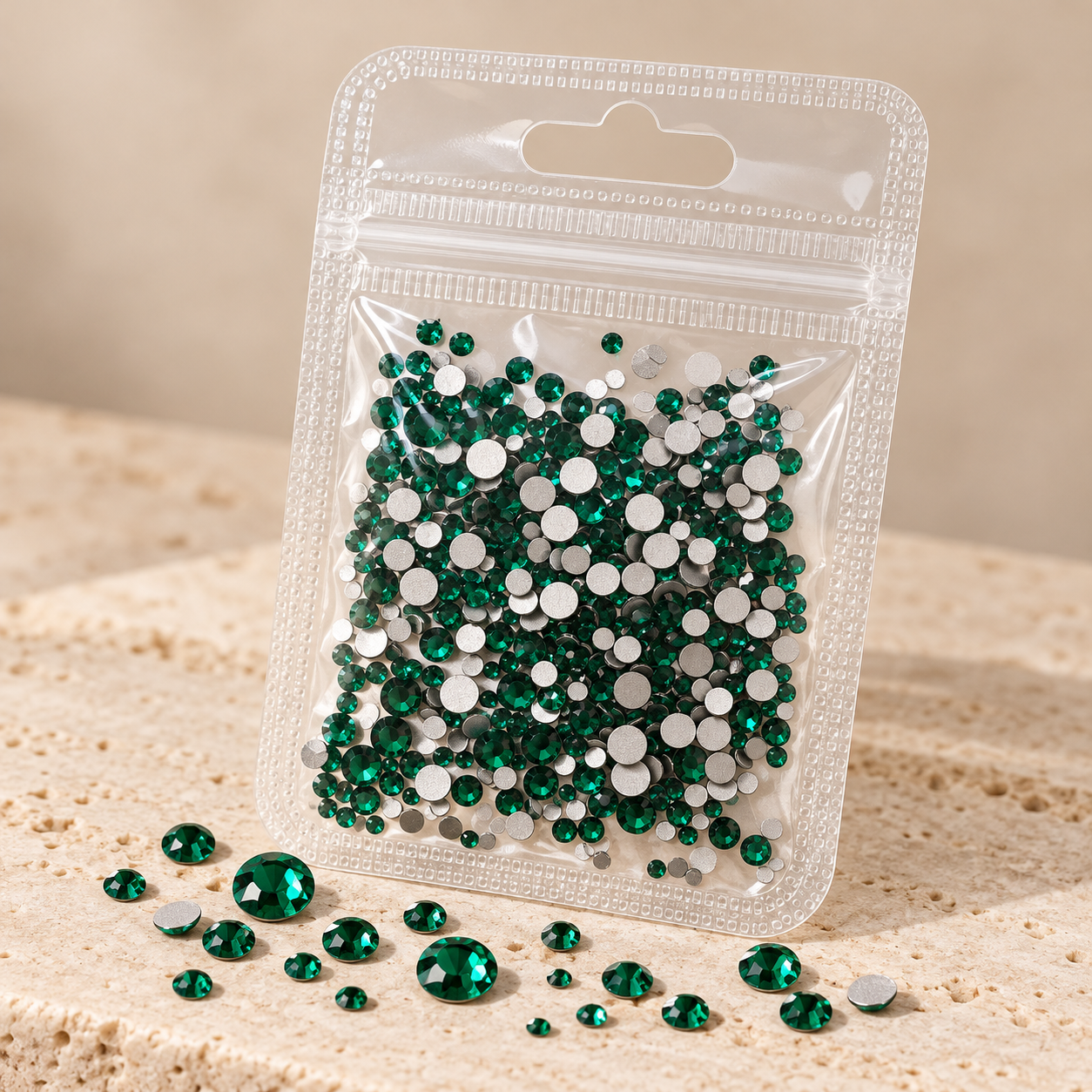 CRISTAL BOLSA EMERALD MIX TAMAÑO
