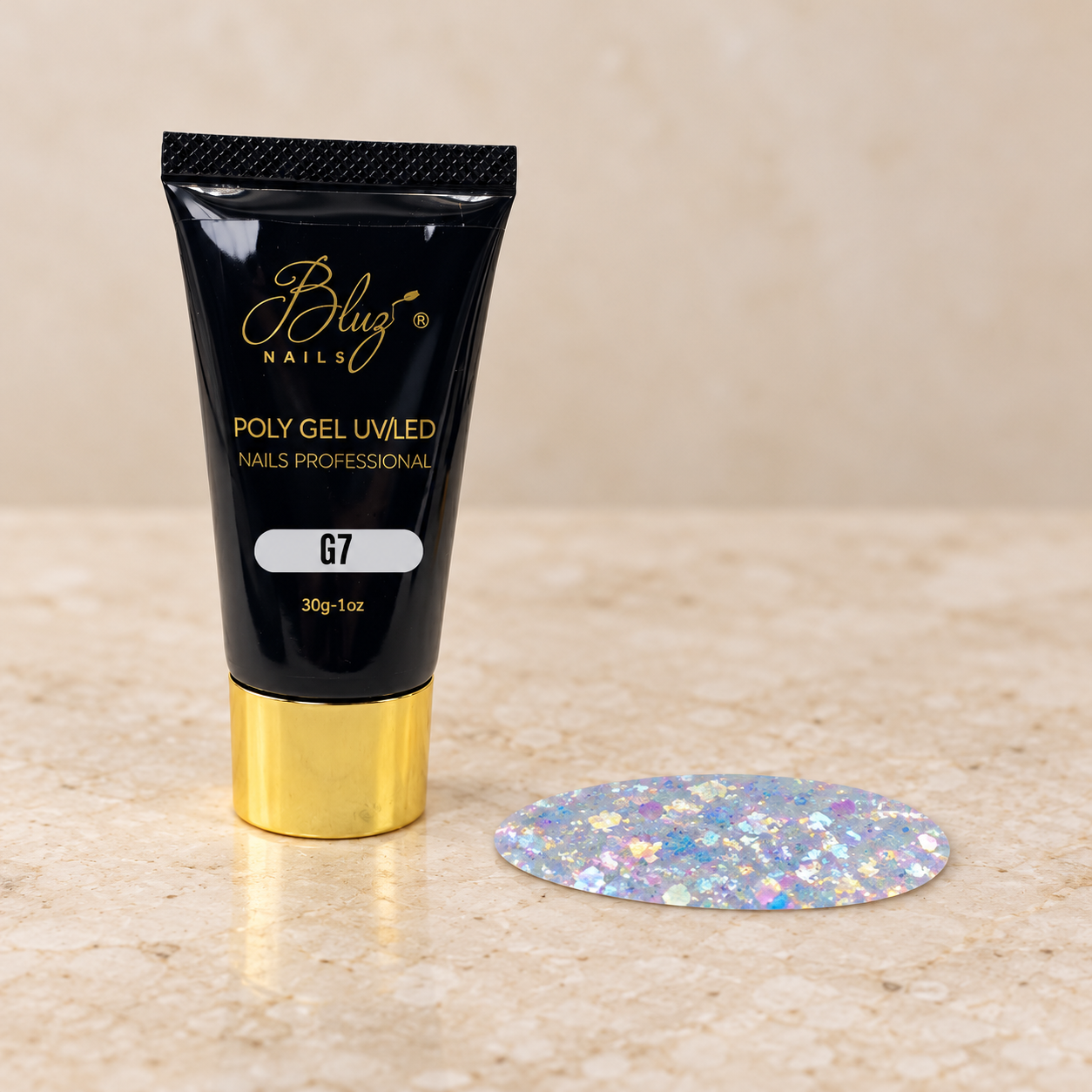 ACRYGEL C/GLITTER #G7 30G BLUZ