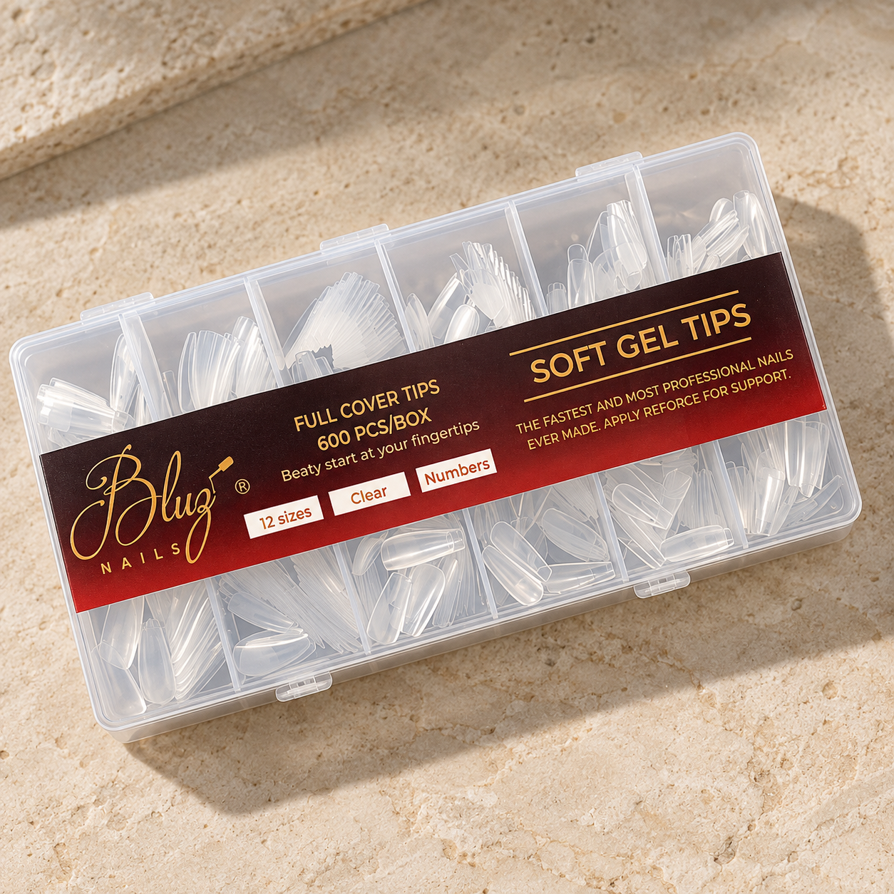 CAJA 600 TIPS SOFT GEL AM SH