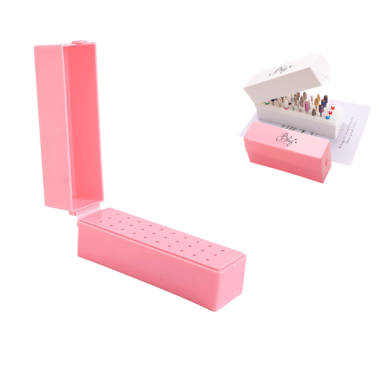 CAJA PORTA PUNTA PLÁSTICO PINK BLUZ JE