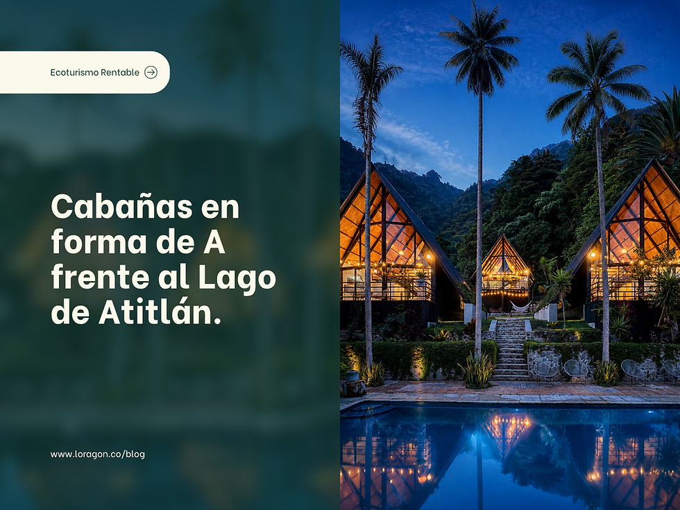 Vistalago Paxanax: así se construyeron las cabañas Tipo-A frente al Lago de Atitlán