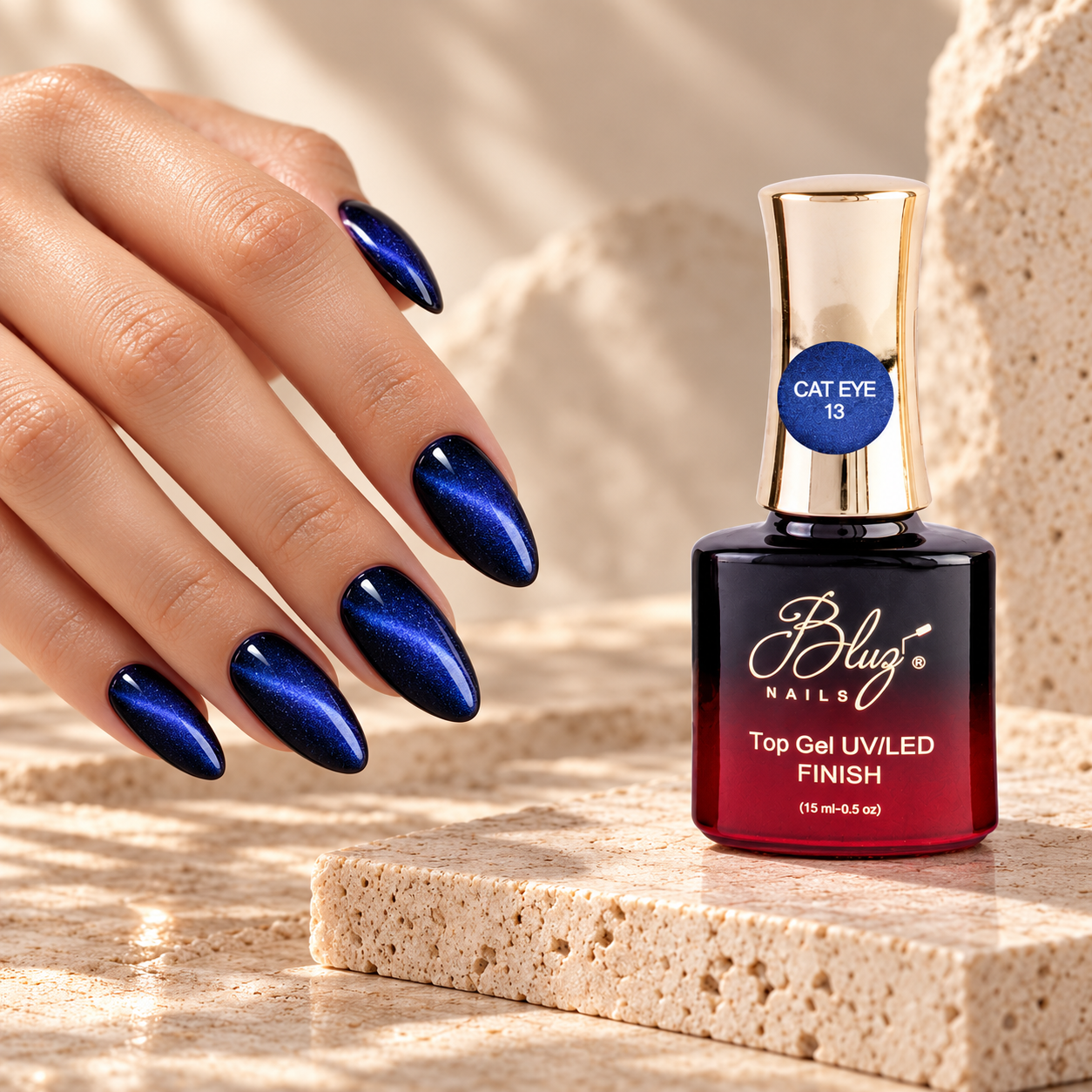 TOP GEL CAT EYE 13 15 ML BLUZ