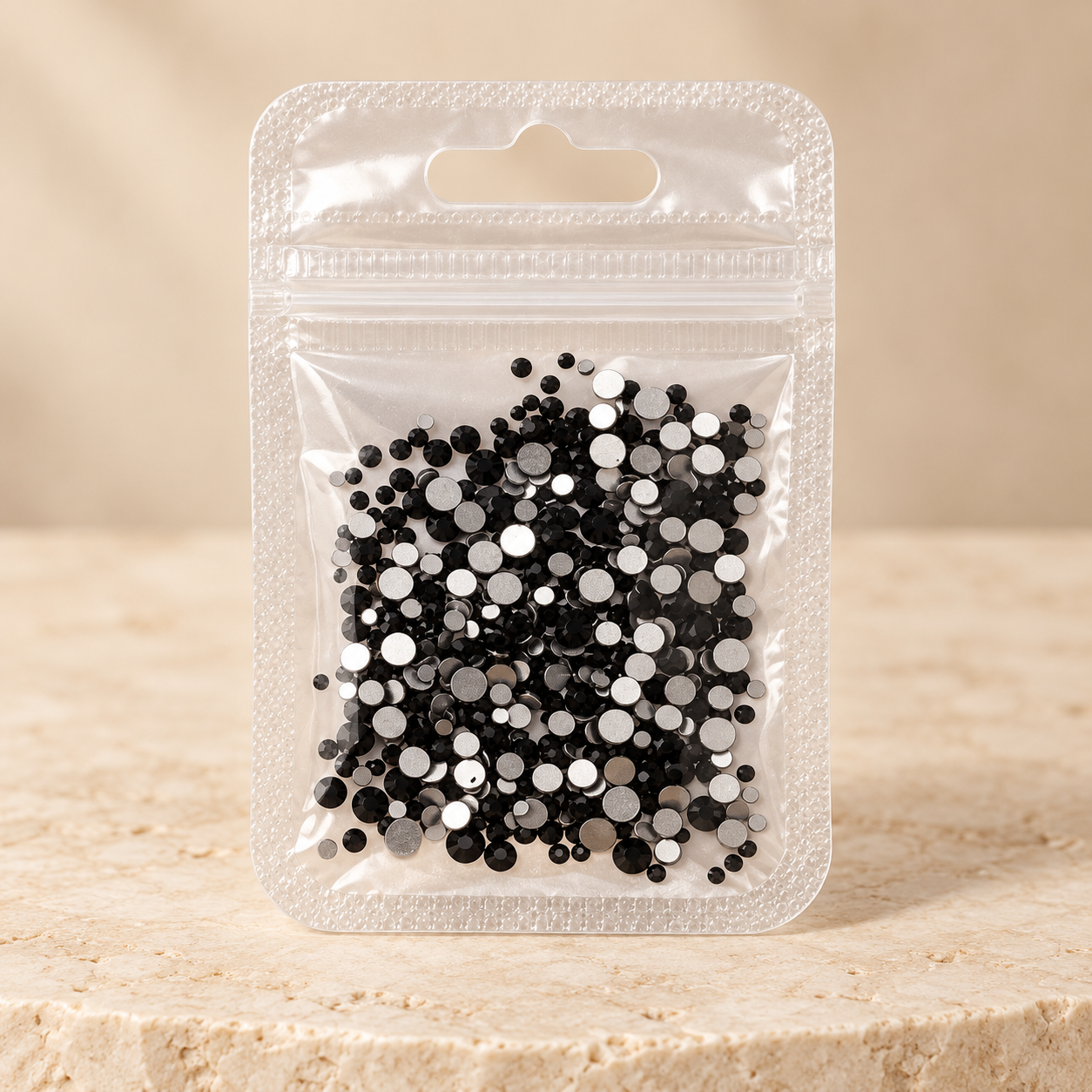 CRISTAL BOLSA JET BLACK MIX TAMAÑO SH
