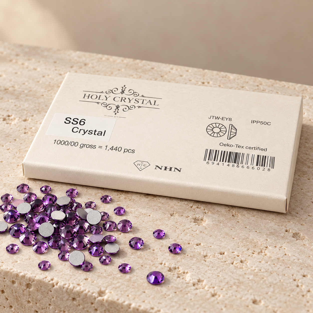 SS6 LIGHT AMETHYST CARTERA 1440 CRISTALE