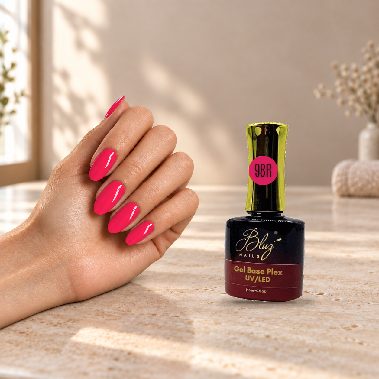 BASE PLEX COLOR GEL #098R 15ML BLUZ