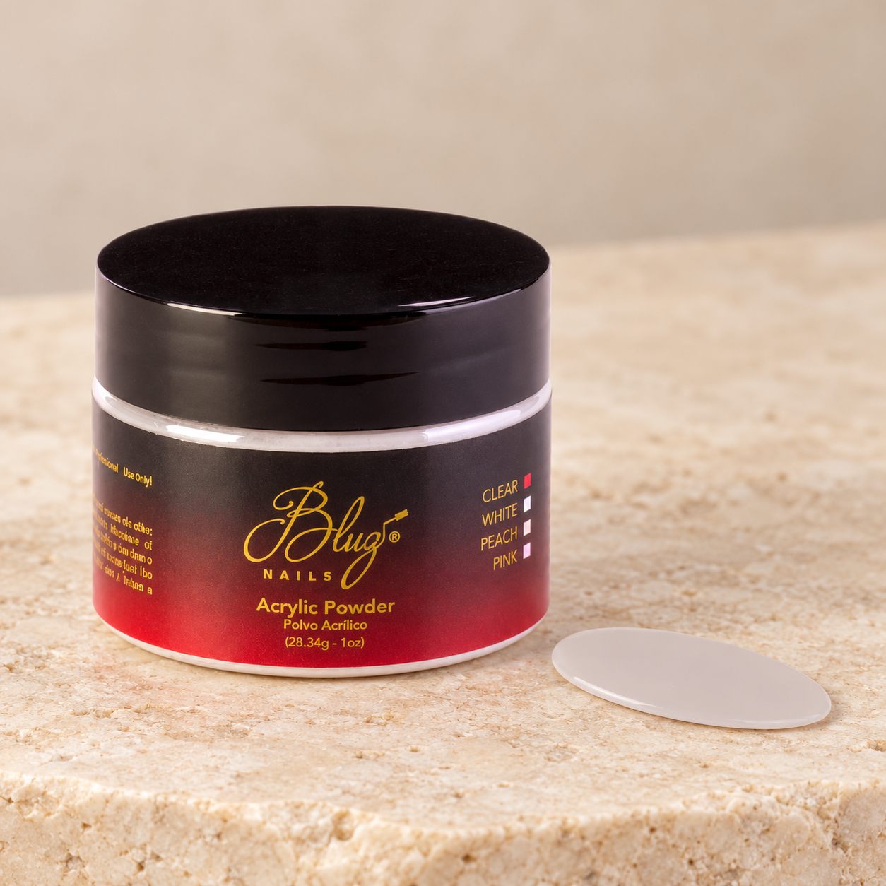ACRY COVER BABY PEACH 1OZ BLUZ