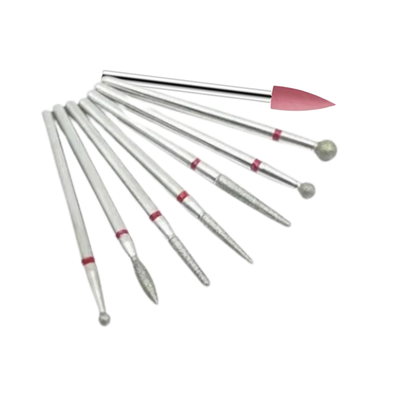 P10 SET DE 7 PUNTAS CARBURO MANICURA